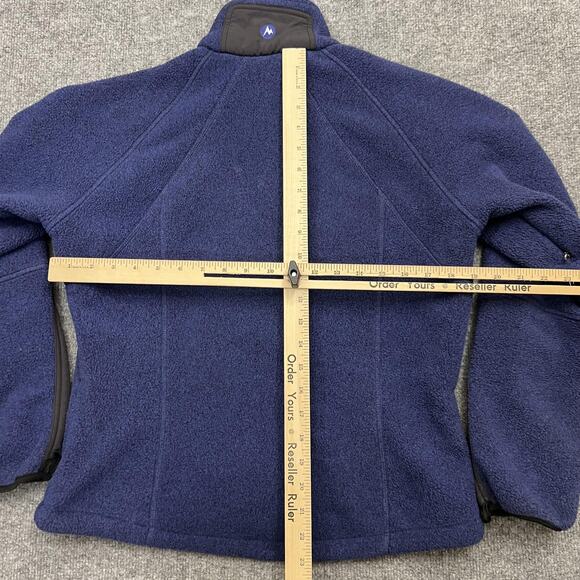 Marmot Jacket Womens Small Blue Polartec Fleece Full Zip Outdoor Hiking Warm - Picture 9 of 11